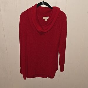 Michael Kors Red Cowl Neck Sweater